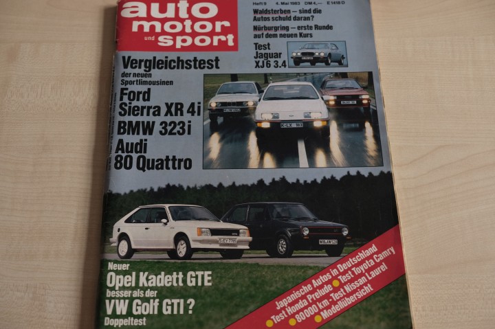 Deckblatt Auto Motor und Sport (09/1983)